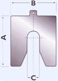 laser alignment shim dimensions